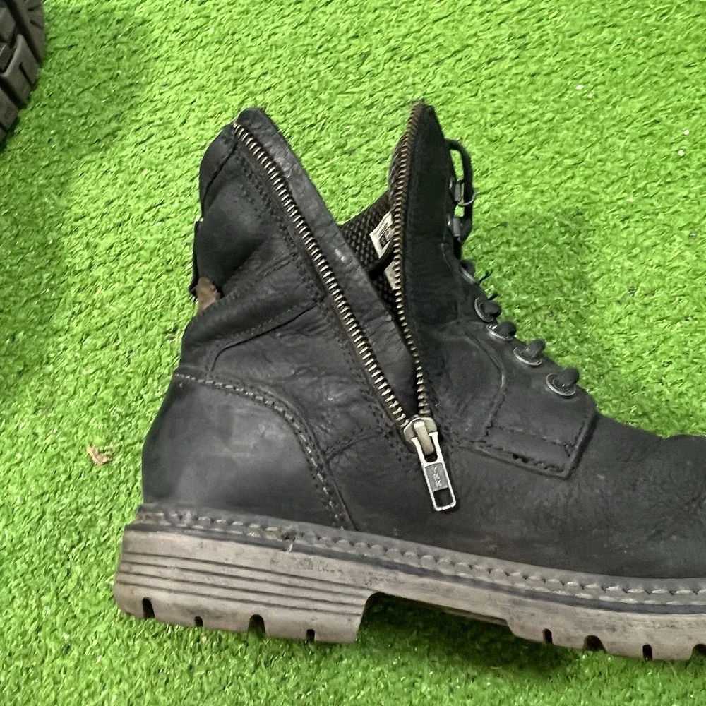 Rockport Combat Biker Boots SZ 10 Inside Zip Urban Retreat Hiking Boots